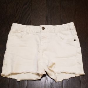 Cat & Jack Cut Off Shorts Girls 10/12 White